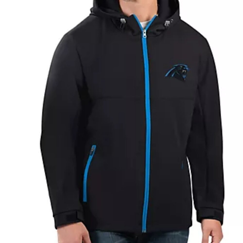 Men's Panthers Microfleece Soft Shell Hooded Jacket